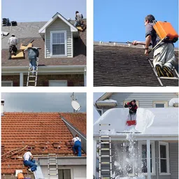 bucketlist ® 14.5FT/4.4m Aluminum Extension Telescopic 15 Step Ladder Max Load 150Kg Aluminium Ladder image 2