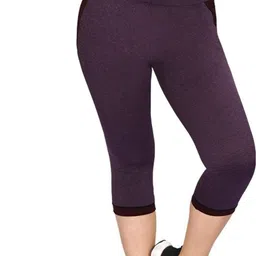dermawear Women Purple Capri-picture-23