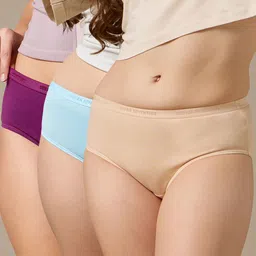 Pack of 3 Women Hipster Multicolor Panty-image-92