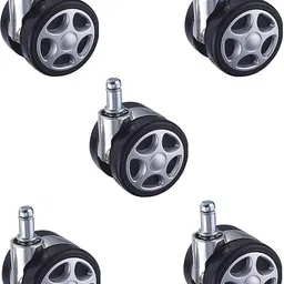 k25 Heavy Duty Caster Silver Pin Wheels for Rolling Computer Chairs Wheel Appliance Furniture Caster image 4