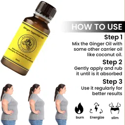 seed vanam Ginger Belly Massage Oil for Skin Firming & Nourishing – Herbal Blend image 2