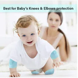 sbts Baby Knee Protection Pad for Kids Crawling, Stretchable Anti-Slip Padded Elastic and Stretchable, Best for 6-24 months old baby, Multicolor Baby Knee Pads image 5