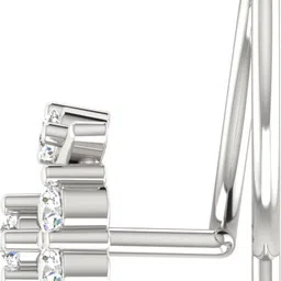 avsar Suparna 18kt Diamond White Gold Nose Wire image 5