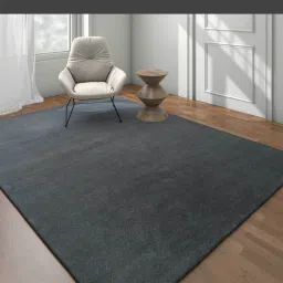 jaipur rugs Grey Solid Wool 4 X 6 ft Hand Knotted Carpet image 1