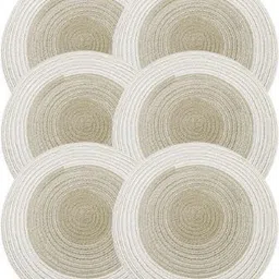 naidev Round Pack of 6 Table Placemat-picture-24