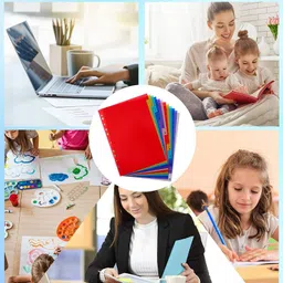 true-ally A4 Plastic Separator,12-Tab Binder Dividers, Write & Erase Big Ring Binders Binder Index Divider image 5