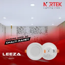 nortek Leeza 6W Led Down Light For Ceiling Green Pack of 12 Downlighter Ceiling Lamp image 2