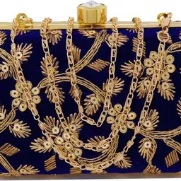 houseofcommon Casual, Party, Formal, Sports Blue Clutch-picture-26