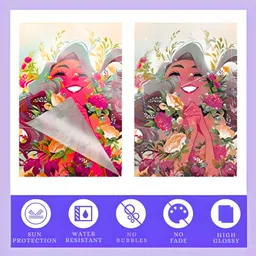 tubba Self Adhesive Lamination Roll Clear | 12 Inch x 15 Feet | Waterproof Vinyl Sheet Poster Laminating Sheet image 5