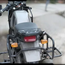 shriragunath Customize Side Saddle Stay Black for - RE Himal.ayan BS4,BS6 All Model Bike Saree Guard-picture-19