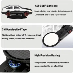lovmoto Car Drifting Spin Dashboard Decoration Interior Dash Ornament Dynami Rotat SG6 Car Dashboard Cover image 5