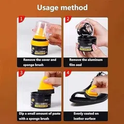 MANNYMASTER Shoe Polish BLACK Leather Shoe Liquid Polish image 4