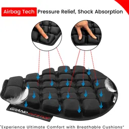 grandpitstop Airseat_Bub_C_WOP Single Bike Seat Cover For Royal Enfield Bullet Classic image 5