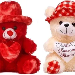mhk RED ROSE & BUTTER RED Stuffed toys for Kids - 18 cm-picture-10