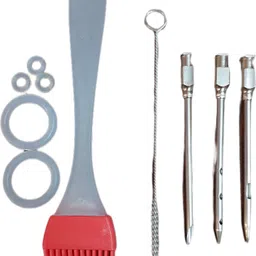 uvari Meat Injector Syringe - 3 Marinade Injector Needles for BBQ Grill, Butter balling BBQ Injector image 3