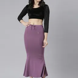 TWIN BIRDS 1192-Dark Grape Cotton Viscose Blend Petticoat image 5