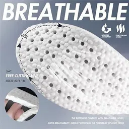 mebiso M-Breathable Shoe Insoles,Cushioning Walking Comfort Sport Work Insoles Shock Insole image 4