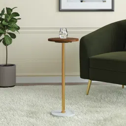 Spritz Drink Table In Gold Finish-image-1