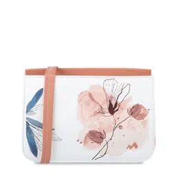 Metro Floral Printed Structured Sling Bag image 1