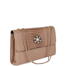 ZEVORA Women Animal Textured Structured Sling Bag image 3