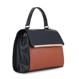 Toteteca Colourblocked PU Structured Satchel image 3