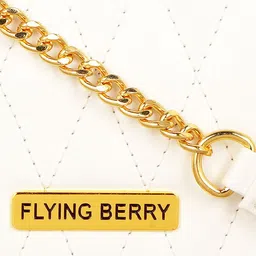 FLYING BERRY White Solid Sling Bag image 5