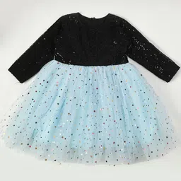 Bella Moda Girls Embellished Net Fit & Flare Dress-image-73