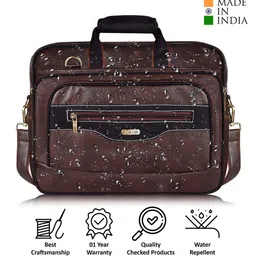 LOREM Unisex Textured Messenger Bag image 3