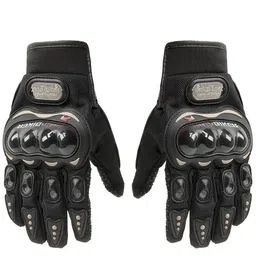 BAESD Men Probiker Textured Leather Riding Gloves image 3