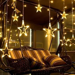 GHAR KI KHUSHIYA White Star Shaped Waterproof String Lights image 3