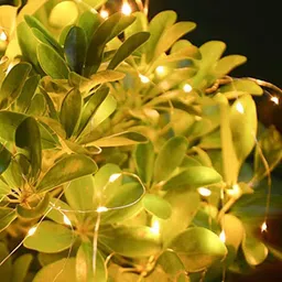 Homesake 2-Pcs Yellow Copper 50 LED Waterproof String Lights image 4