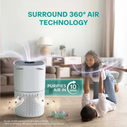 EUREKA FORBES 230 Air Purifier with Surround 360 Degree Air Intake Technology (4-Stage Air Filtration, White) image 4