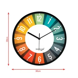 RANDOM Black & White Printed Contemporary Round Wall Clock image 5