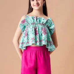 Cherry & Jerry Girls Floral Printed Top with Shorts-picture-49