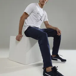 Puma Men Blue Dwane Peacoat Running Shoes-image-66