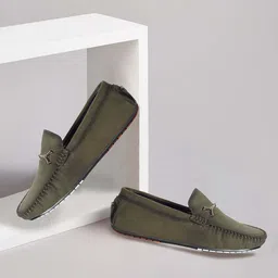 aadi Men Suede Lightweight Horsebit Loafers-picture-29