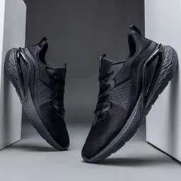 Red Tape Men Black Mesh Walking Shoes-picture-37