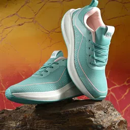 HRX by Hrithik Roshan Women Sea Green & White Memory Foam Mesh Running Shoes-picture-34