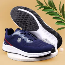 bacca bucci Project Plus Men Blue Mesh Running Breathability & Comfort Shoes-image-29