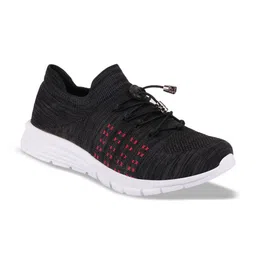 FAUSTO Men Black Textile Walking Shoes image 2