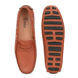 Guava Men Tan Driving Shoes image 4