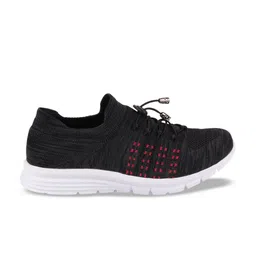 FAUSTO Men Black Textile Walking Shoes image 5