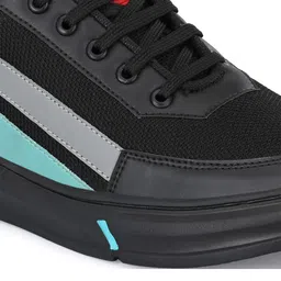 Mast & Harbour Men Black Colourblocked Sneakers image 4