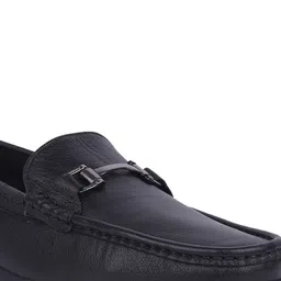 Liberty Men Textured Leather Loafers image 3