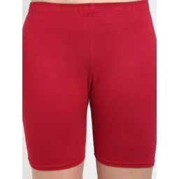 GRACIT Women Pack of 2 Pink & Red Cycling Sports Shorts image 4