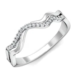 KUBERBOX 18KT White Gold Diamond-Studded Finger Ring - 1.99 gm-picture-19