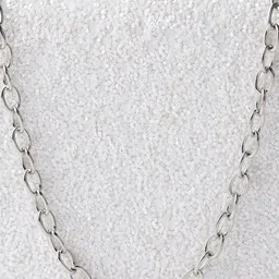 Lino Perros White Glitter Box Clutch with Detachable Sling Strap image 5