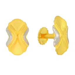 BHIMA BIS Hallmark 22KT Gold Stud Earring-1.19gm image 2