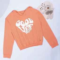 Gini and Jony Print Hooded Cotton long Top-image-83