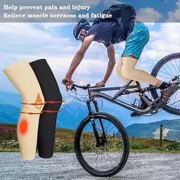 trilok ™ Compression Leg Sleeves for Sports, Full Length, for Men and Women, Running, Cycling, Basketball image 5